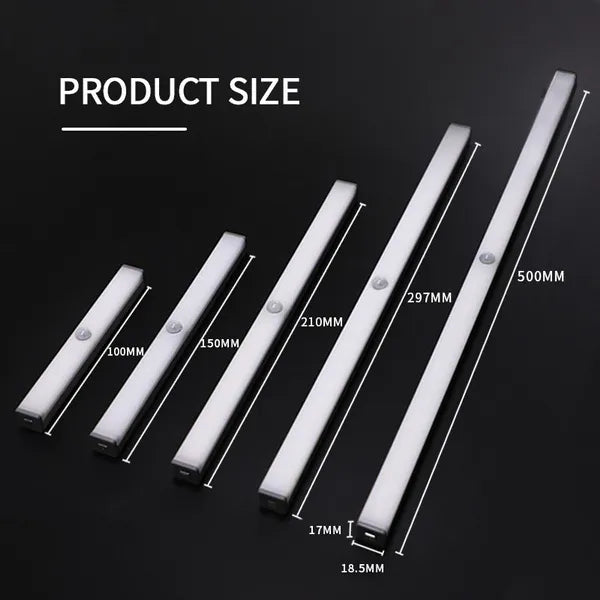 Wireless LED Motion Sensor Night Light USB Rechargeable Bedroom Decor Wall Decorative Lamp For Staircase Cabinet Closet Room