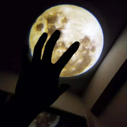 Mini 2 In 1 Earth Moon Projection Lamp Atmosphere Night Light For Bedroom Party Photography Decor