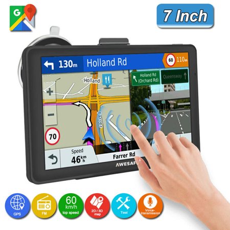 7" Inch Truck & Car GPS Navigation Sat Navi Europe Free Lifetime Maps