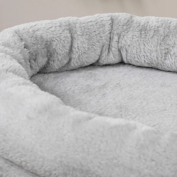 PawHut Cat Tree, Cat Tower For Indoor Cats with Sisal Scratching Post, Ramp, Kitten Bed, Condo, Ball Toy, Light Grey, 55x55x94 cm