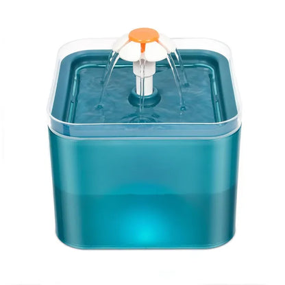 Cat Small Dog Waterfall Water Drinking Fountain Bowl 67oz/2L Ultra Quiet Pump With LED Light Three Ways To Drink Automatic