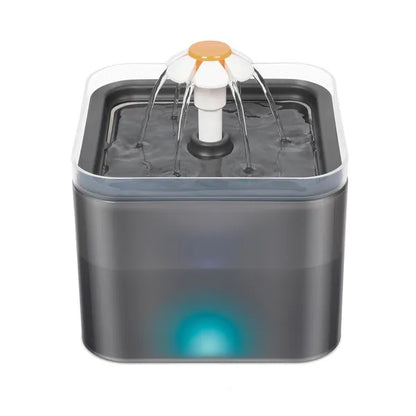 Cat Small Dog Waterfall Water Drinking Fountain Bowl 67oz/2L Ultra Quiet Pump With LED Light Three Ways To Drink Automatic