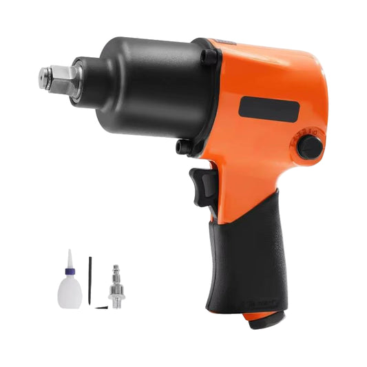 Air Impact Wrench 1/2" Square Drive Air Impact Driver Gun up to 880Ft-Lbs Nut-Busting Torque 7500RPM Lightweight Pneumatic Tool