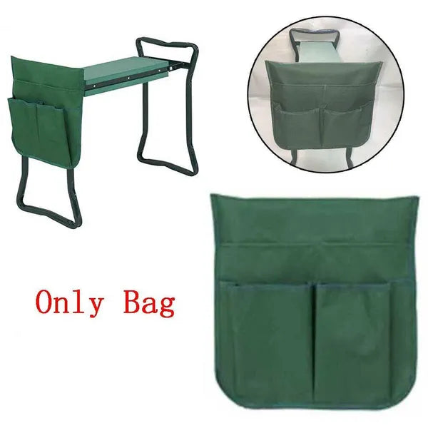Portable Garden Kneeler Folding Knee Pad Stool Hand Tool Bag 60x27x49cm