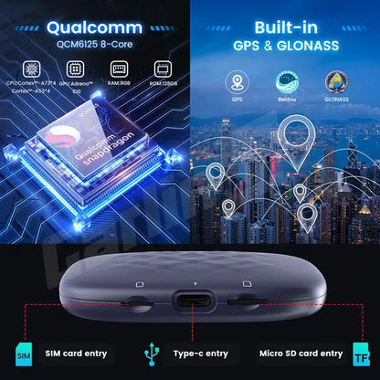 CarlinKit CarPlay Ai Box PLUS Android 12 8G+128G Wireless Android Auto CarPlay Adapter Qualcomm 6125 8-cores Netflix YouTube IPTV 4G LTE