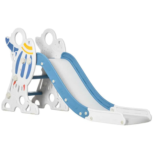Kids Children's Baby Toddler Indoor Freestanding Slide Space Theme for 1.5-3 Years Old, Blue and Grey