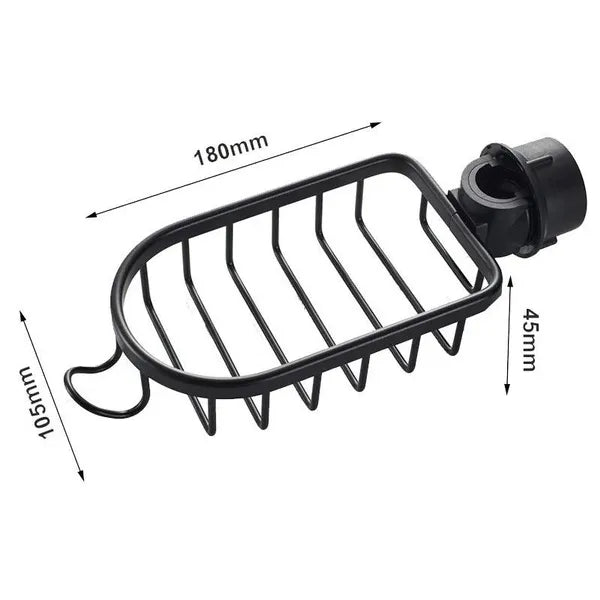 Adjustable Bathroom Faucet Storage Rack Drainage Shelf Kitchen Bathroom Sponge Dish Cloth Sponge Flannel Rack Shower