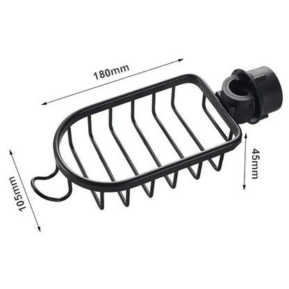 Adjustable Bathroom Faucet Storage Rack Drainage Shelf Kitchen Bathroom Sponge Dish Cloth Sponge Flannel Rack Shower