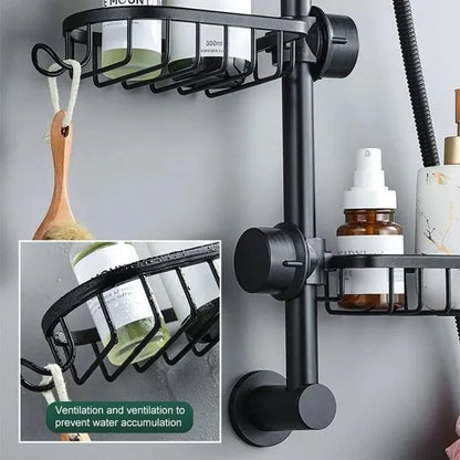 Adjustable Bathroom Faucet Storage Rack Drainage Shelf Kitchen Bathroom Sponge Dish Cloth Sponge Flannel Rack Shower