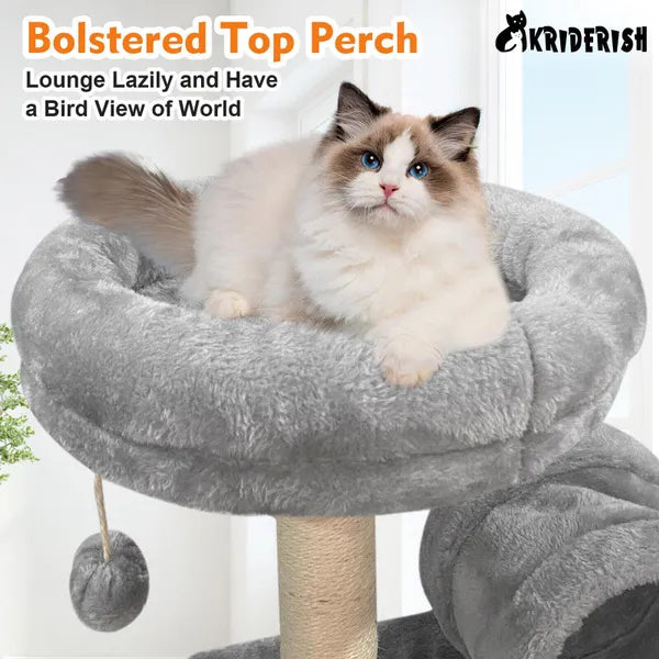 83CM Luxury Large Multi-level Cat Tree Scratching Post Kitten Climbing Tower Activity Centre Cat Toy