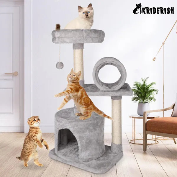83CM Luxury Large Multi-level Cat Tree Scratching Post Kitten Climbing Tower Activity Centre Cat Toy