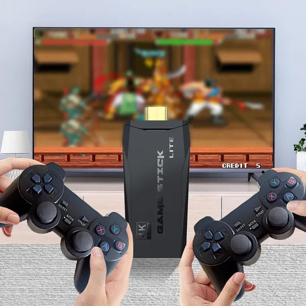 Old School Retro Classic Wireless Video Game Console 4K HD TV 64GB -10000 + Vintage Games