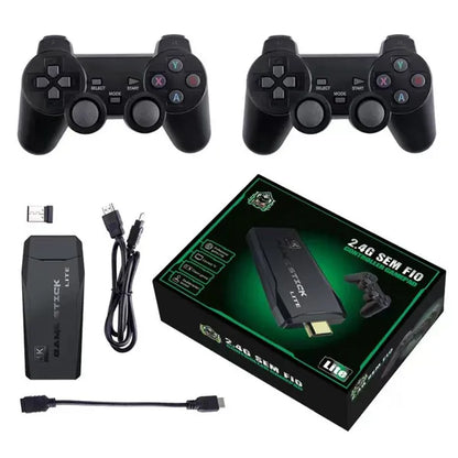 Old School Retro Classic Wireless Video Game Console 4K HD TV 64GB -10000 + Vintage Games