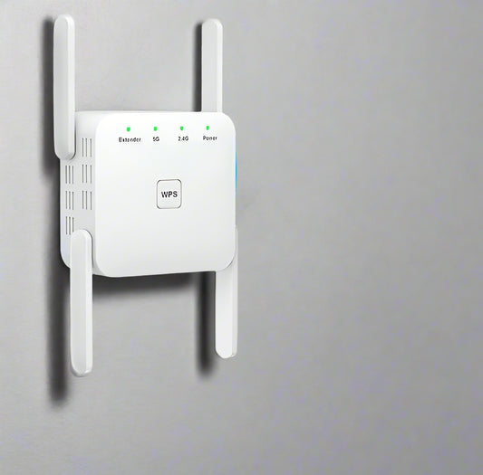 1200Mbps WiFi Repeater 4-Antenna Wi-Fi Amplifier Signal Booster Wireless AP Access Point 2.4GHz 5.8GHz WiFi Range Extender