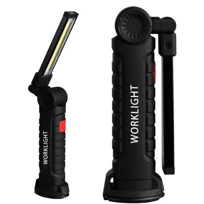 Rechargeable Magnetic LED Emergency Floodlight COB Folding Camping Work Light Strong Flashlight Car Service Lamp Torch