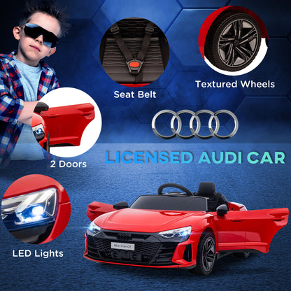 Audi RS E-Tron GT Licensed 12V Kids Electric Toy Sports Car Remote Horn Music