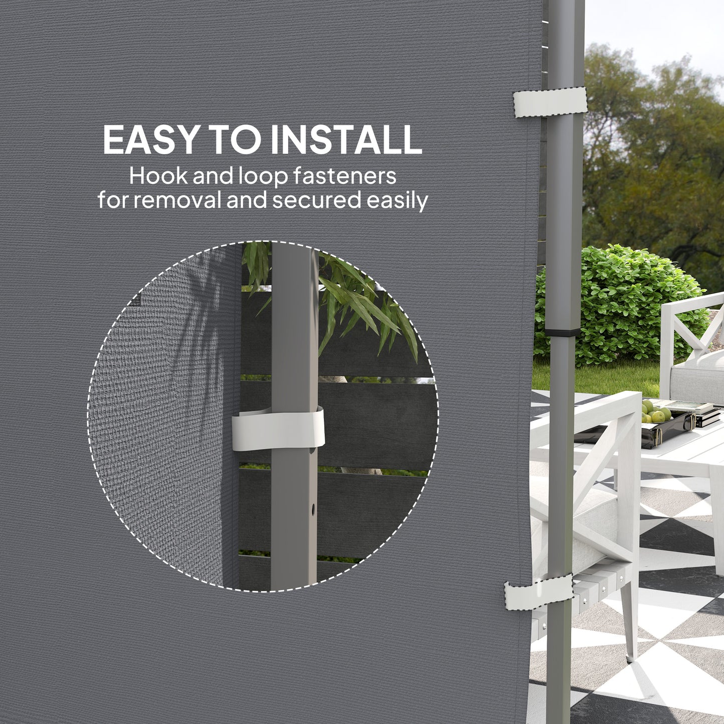 Outsunny 195 x 295cm Replacement Gazebo Sidewall - Grey / Green / Black / Beige