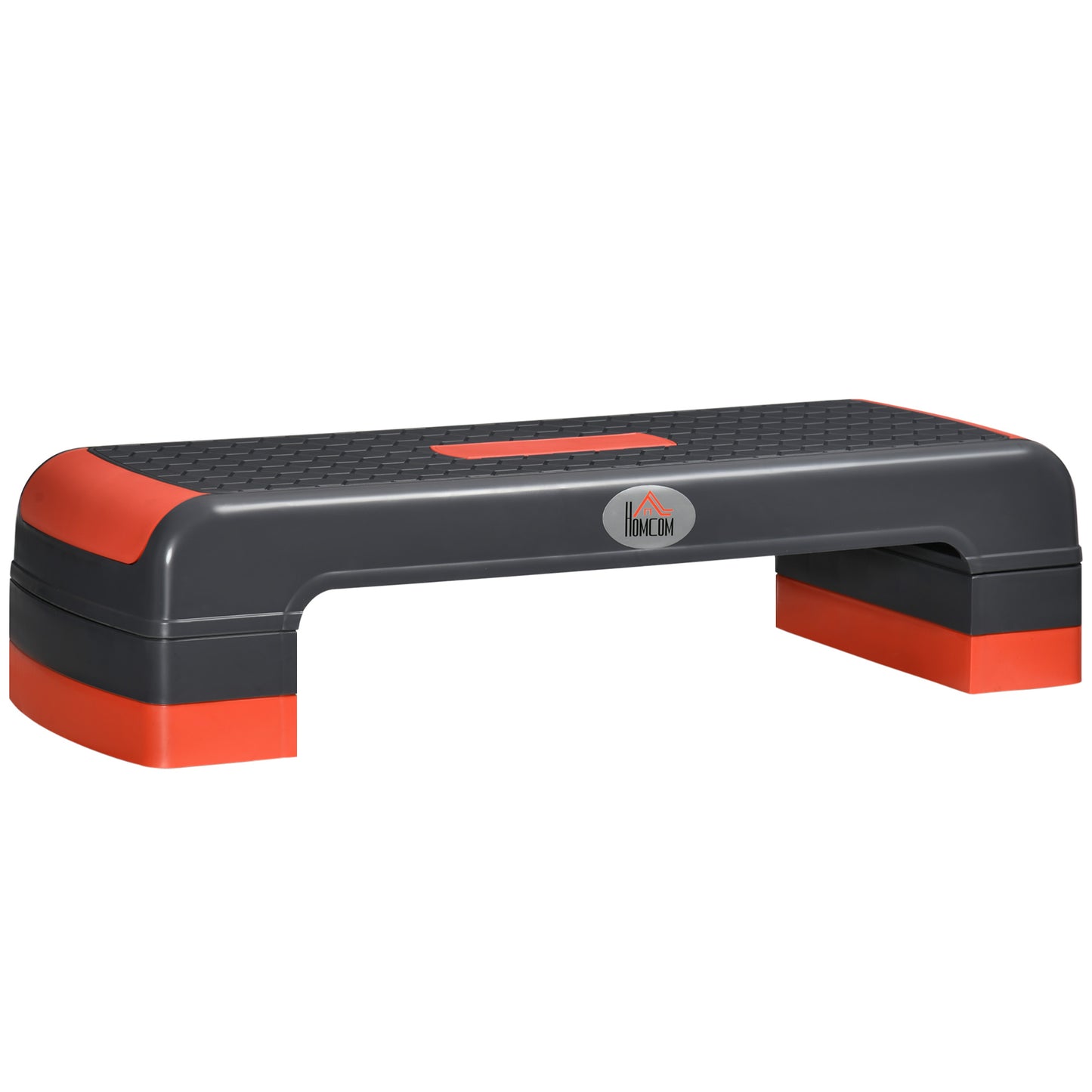 Aerobic Step, 10cm, 15cm & 20cm Height Adjustable Exercise Stepper for Exercise Workout, Nonslip Step Board Great - Grey and Red