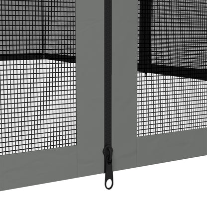 Outsunny 352 x 207cm Universal Replacement Mesh Sidewall Netting for Patio Gazebos and Canopy Tents, (Sidewall Only) Dark Grey