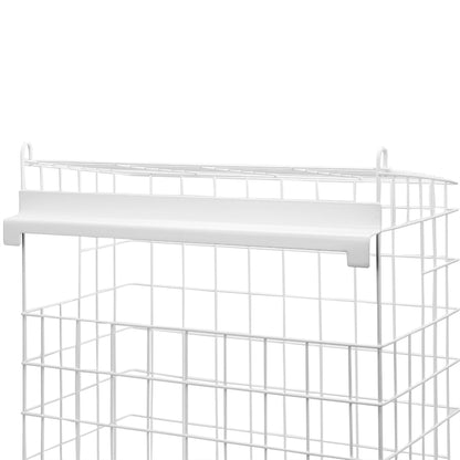 Maison & White Letterbox Mail Catcher Cage | Iron with PE Coating | 8x27cm Slot | Fits Up to 30cm Letterboxes | Horizontal & Vertical | No Fixings | 39x32x16.5cm | 2-Year Guarantee
