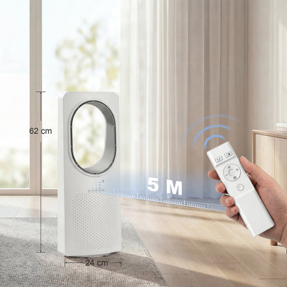 Tower Fan | 36dB Sleep Mode | 45° Oscillation | 3 Speeds & Modes | 15hr Timer | Remote | White