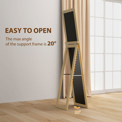 37 x 157 cm Full Length Mirror - Natural