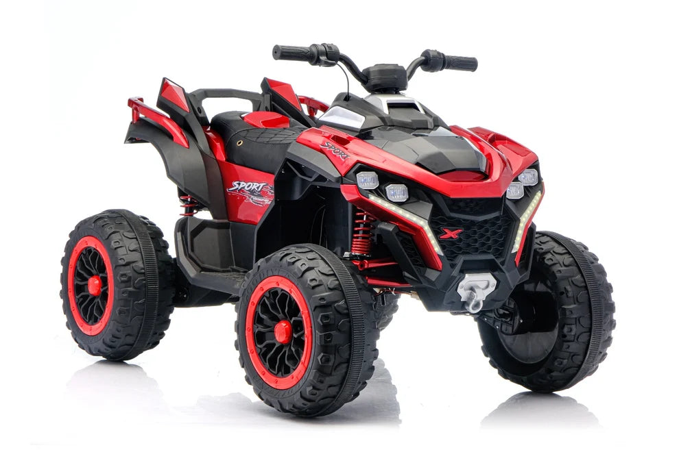 Super Power 24V 4WD Electric Quad Ride-On ATV | Kids 4x4 with Remote, LED & Music