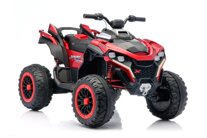 Super Power 24V 4WD Electric Quad Ride-On ATV | Kids 4x4 with Remote, LED & Music