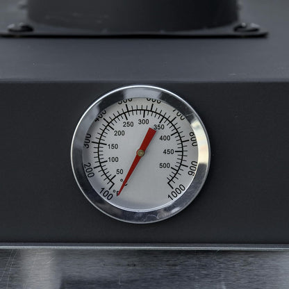 Charcoal Tall Oven Pizza Maker BBQ Grill Outdoor Cooker Picnic w/ Thermometer By Outsunny