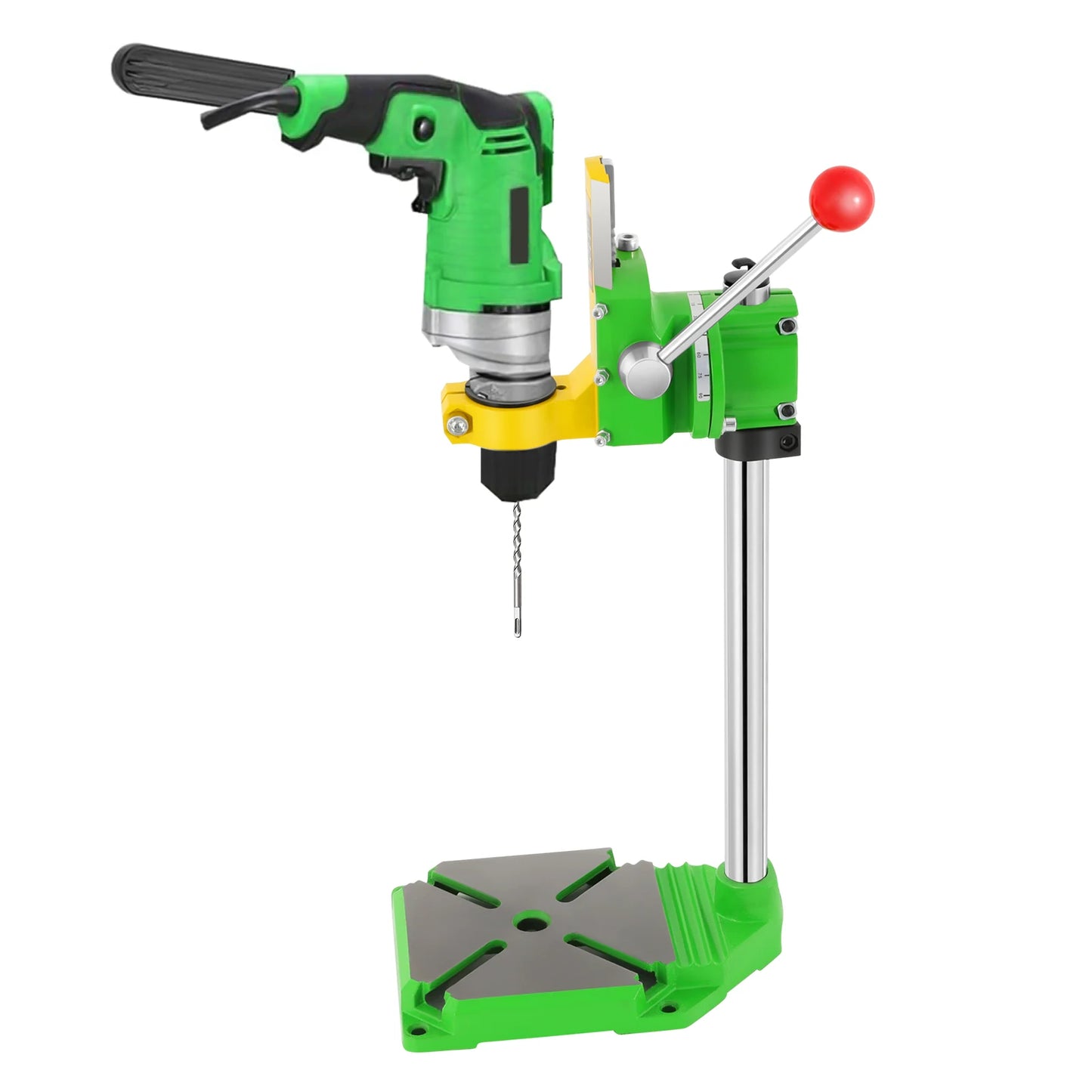 Adjustable Bench Drill Stand, 90° Angle Drill Press Stand for Hand Drill, 38-43Mm Clamp Bench Clamp Drill Holder