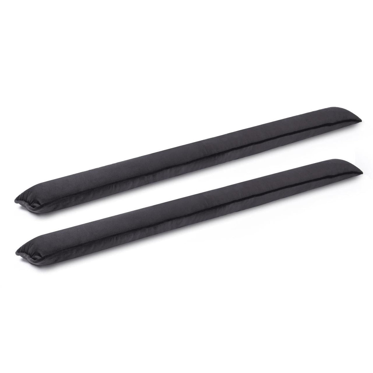 Pukkr Draught Excluders Set of 2 Black | Microfibre | 84cm Long | Fits Doors & Windows | No Assembly | Energy Saving | Reduces Heat Loss | 2-Year Warranty