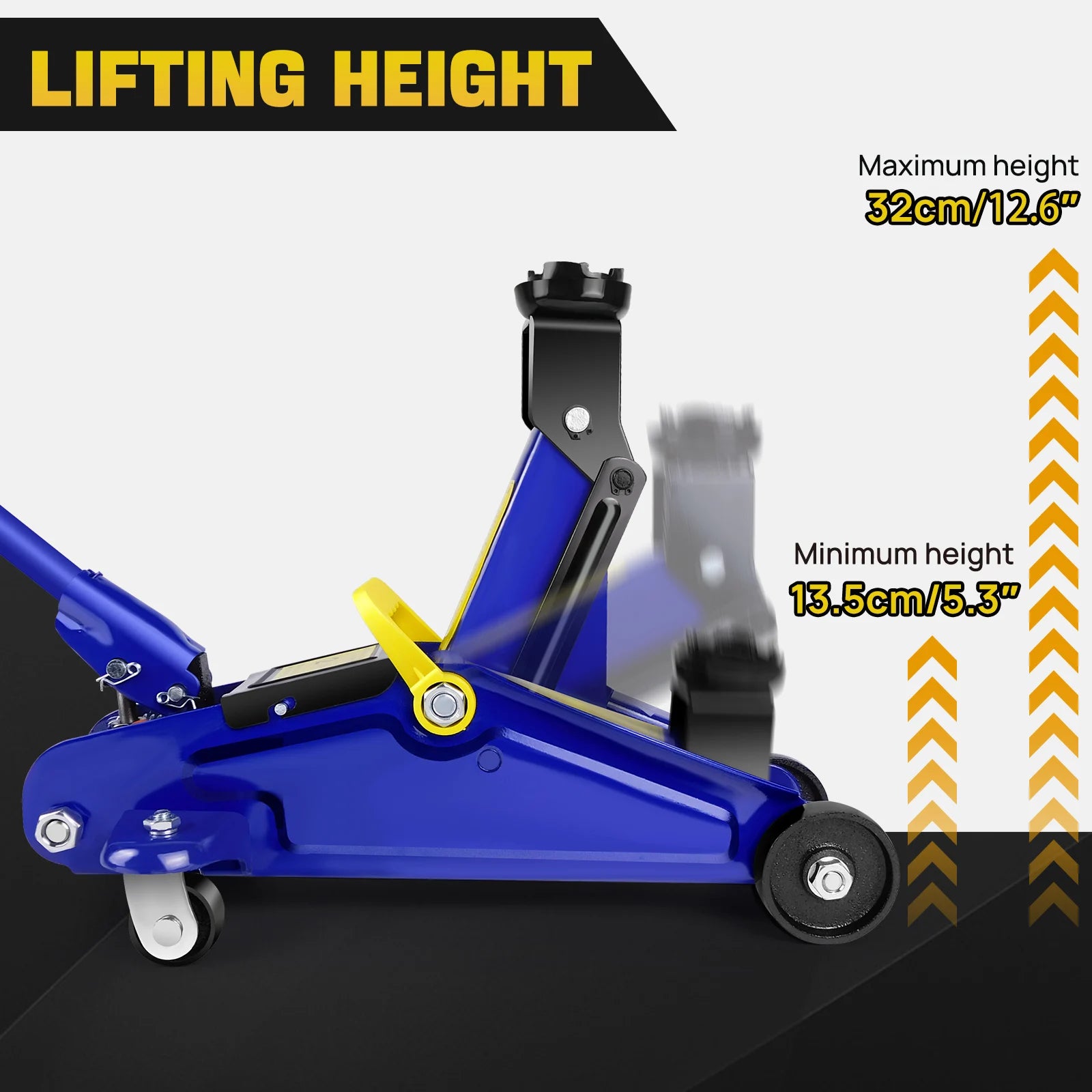 2 Tons Hydraulic Trolley Jack,Crane Lifting Floor Jack Heavy Duty Car Caravan Van Vehicle Stand Tool Repair