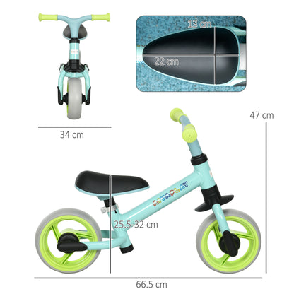 8" Baby Balance Bike with Adjustable Seat, Lightweight Training Bike for Children With EVA Wheels,