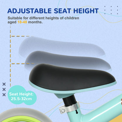 8" Baby Balance Bike with Adjustable Seat, Lightweight Training Bike for Children With EVA Wheels,