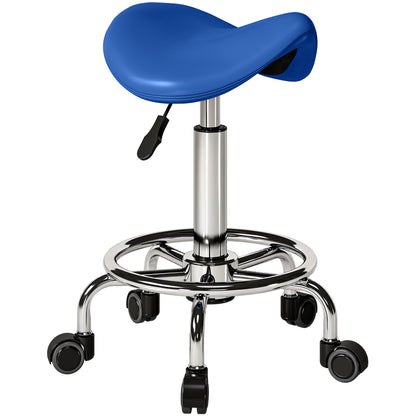Salon Saddle Stool, Rolling Saddle Chair for Massage, Spa, Clinic, Beauty, Hairdressing and Tattoo