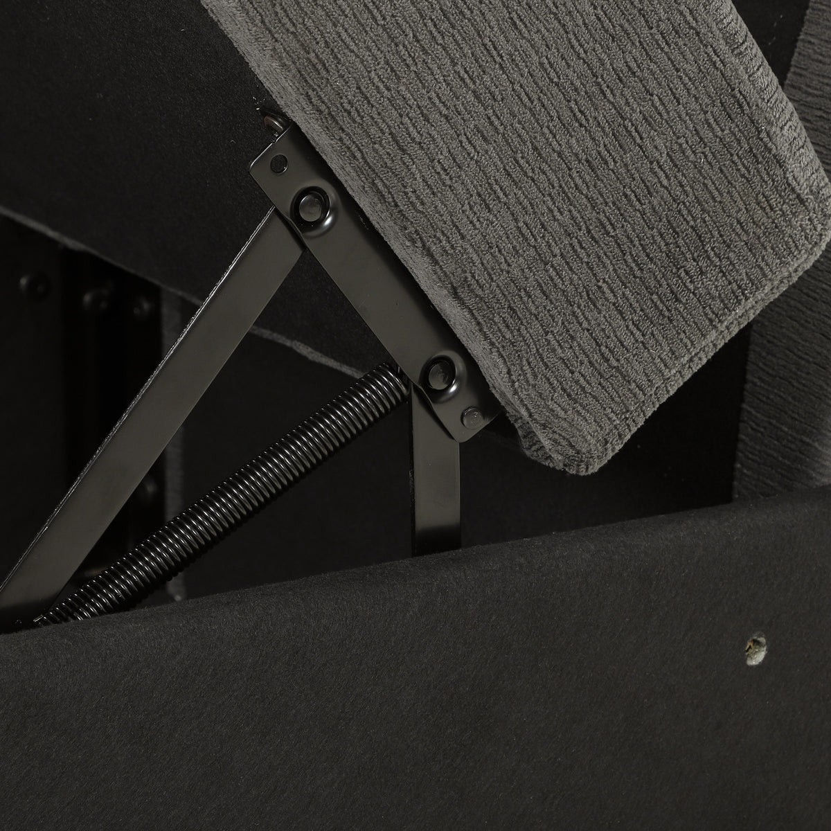 Reversible L-Shaped Corner Sofa | 228 x 164cm | 3-Seater with Lift-Up Storage & Velvet Upholstery | Dark Grey