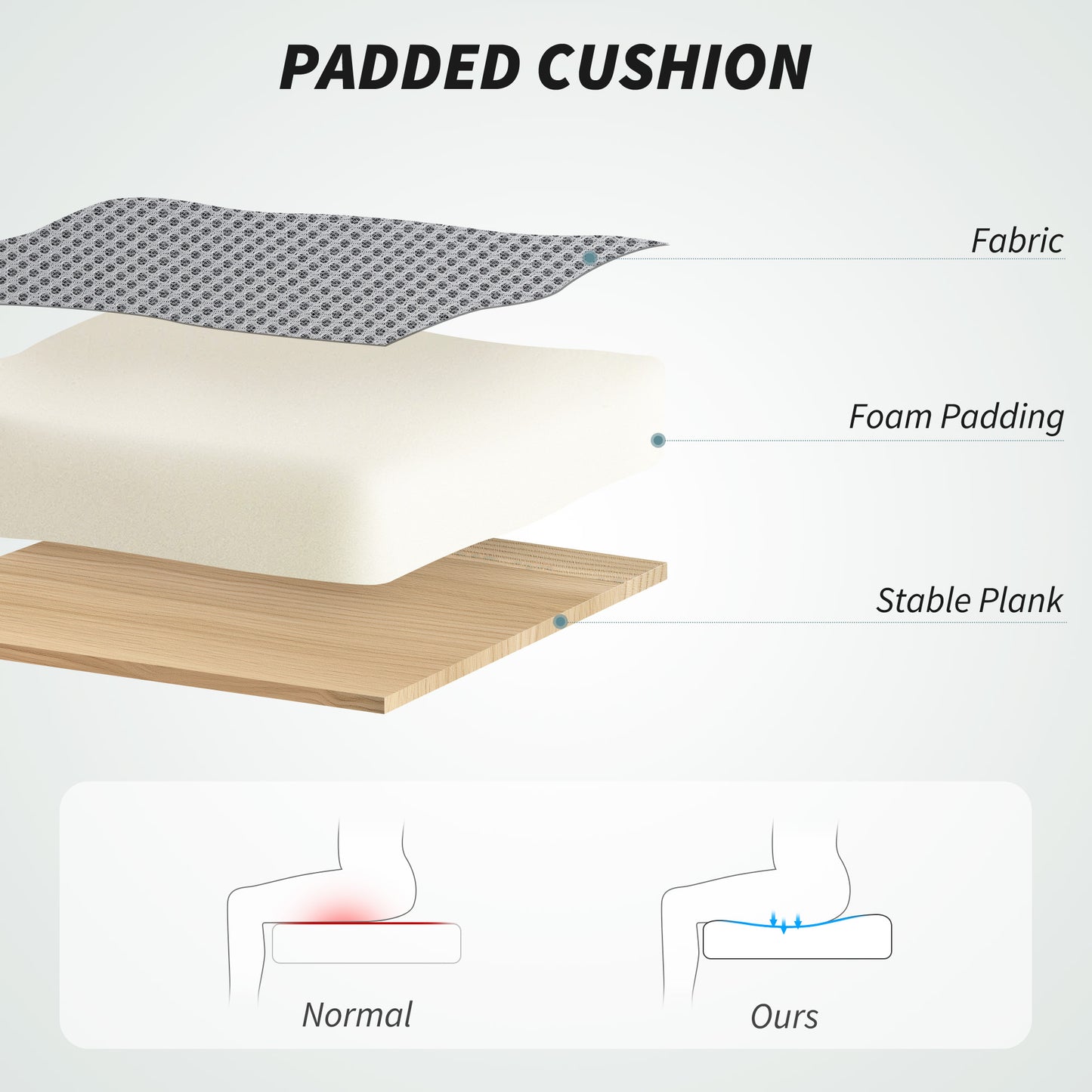 Draughtsman Chair, Mesh Drafting Chair, Ergonomic Office Chair with Lumbar Support, Adjustable Foot Ring, Grey