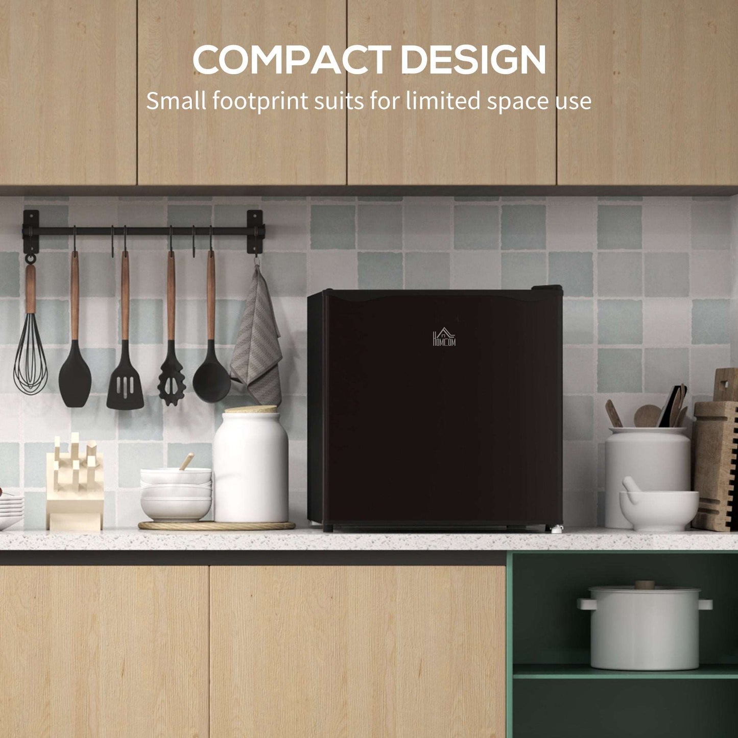 35L Mini Small Space Freezer, -24℃ to -14℃ Temperature - Black / Grey