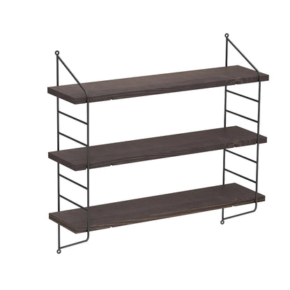 3 Tier Floating Wall Shelf Unit Kitchen Wall Storage Display Shelf Bookshelf