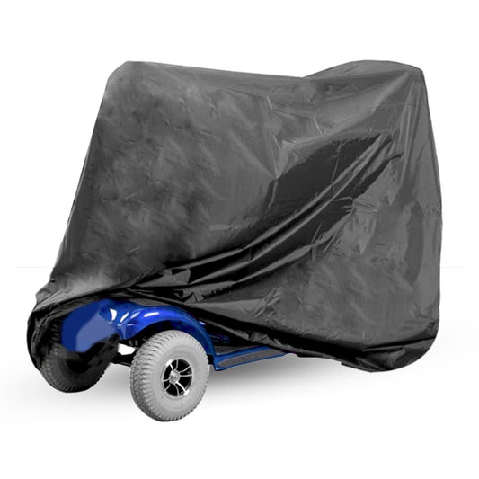 Pukkr Mobility Scooter Cover | Waterproof 210D Silver-Coated Polyester | Drawstring Closure | Fits All Sizes | 93x67x142cm | Outdoor Scooter Protection | 2-Year Guarantee