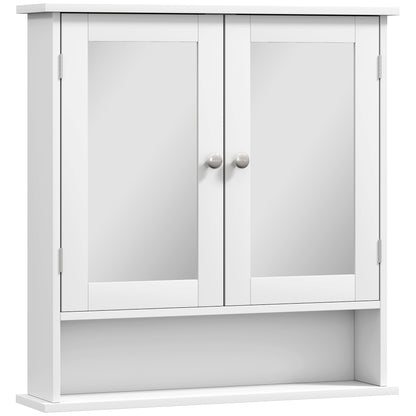 Kleankin Bathroom Wall Storage Cabinet - White