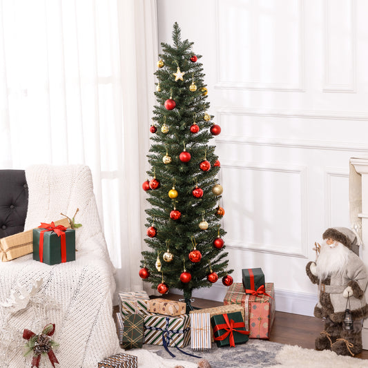 5ft Artificial Bare Pencil Christmas Tree - Green