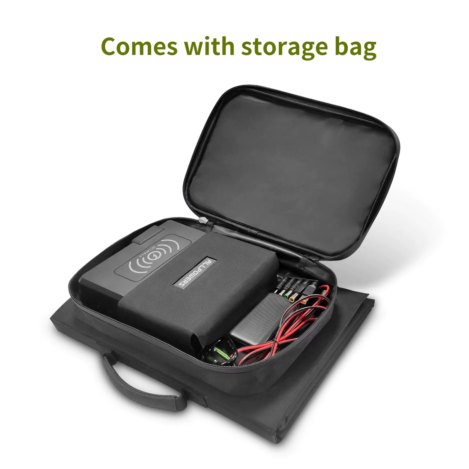ALLPOWERS Solar Powerbank 41600Mah 200W Portable Powerstation with Solarpanel 60W，DC,USB,USB-C Output for Camping Laptop Iphone