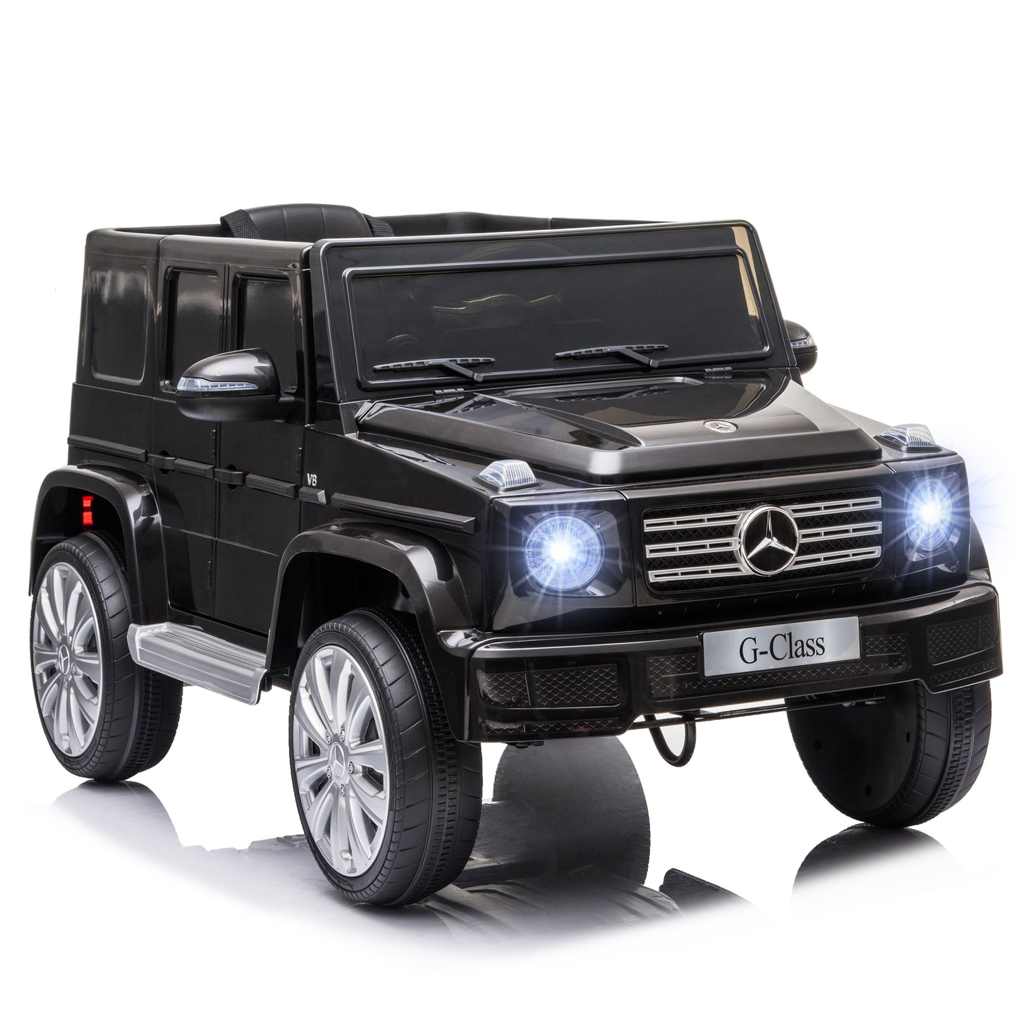 Mercedes Benz G500 Battery Powered Kids Electric Ride on Car Toy with Parental Remote Control Music Lights MP3 Suspension Wheels 12V