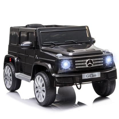 Mercedes Benz G500 Battery Powered Kids Electric Ride on Car Toy with Parental Remote Control Music Lights MP3 Suspension Wheels 12V