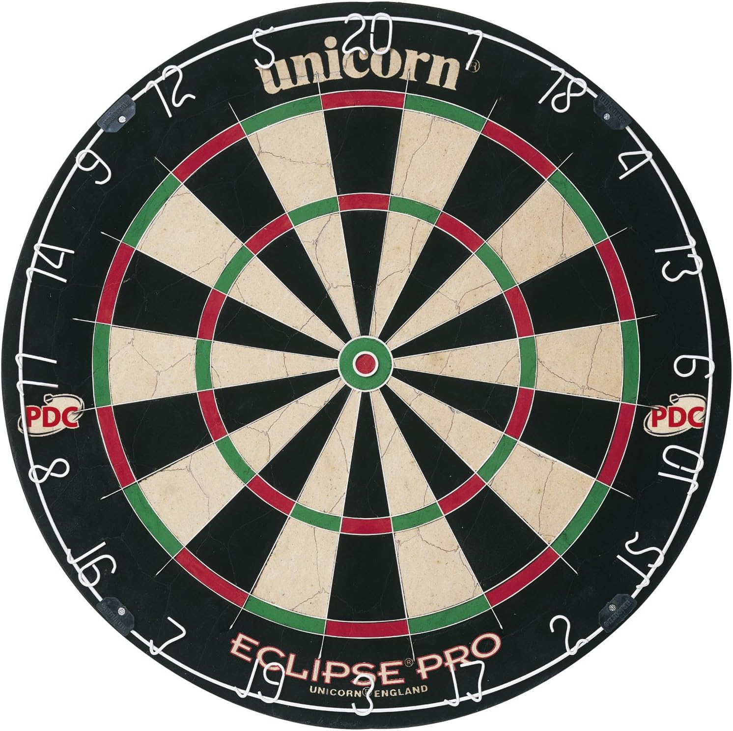 Unicorn Eclipse Pro, Professional Bristle Dartboard with Competition Quality Sisal, Spider and Number Ring, Professional Dart Board for Adults