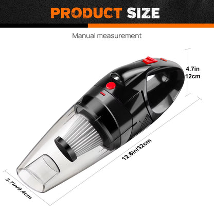 Handheld Vacuum Cleaner Cordless Strong Suction Portable Hand Vacum for Home Car Hoover,Mini Rechargeable with HEPA Filter LED