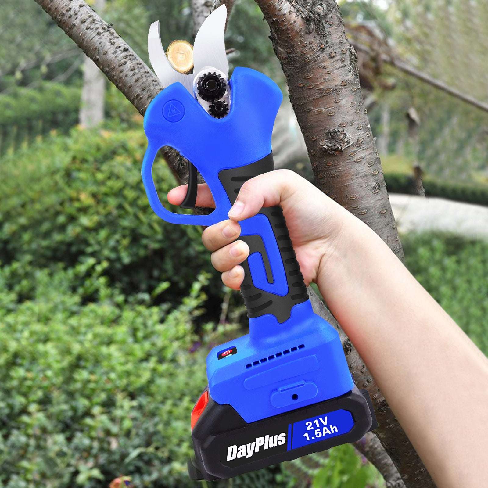 Cordless Electric Garden Scissors Secateurs Branch Tree Pruning Gardening Shears Pruner Cutters With Battery