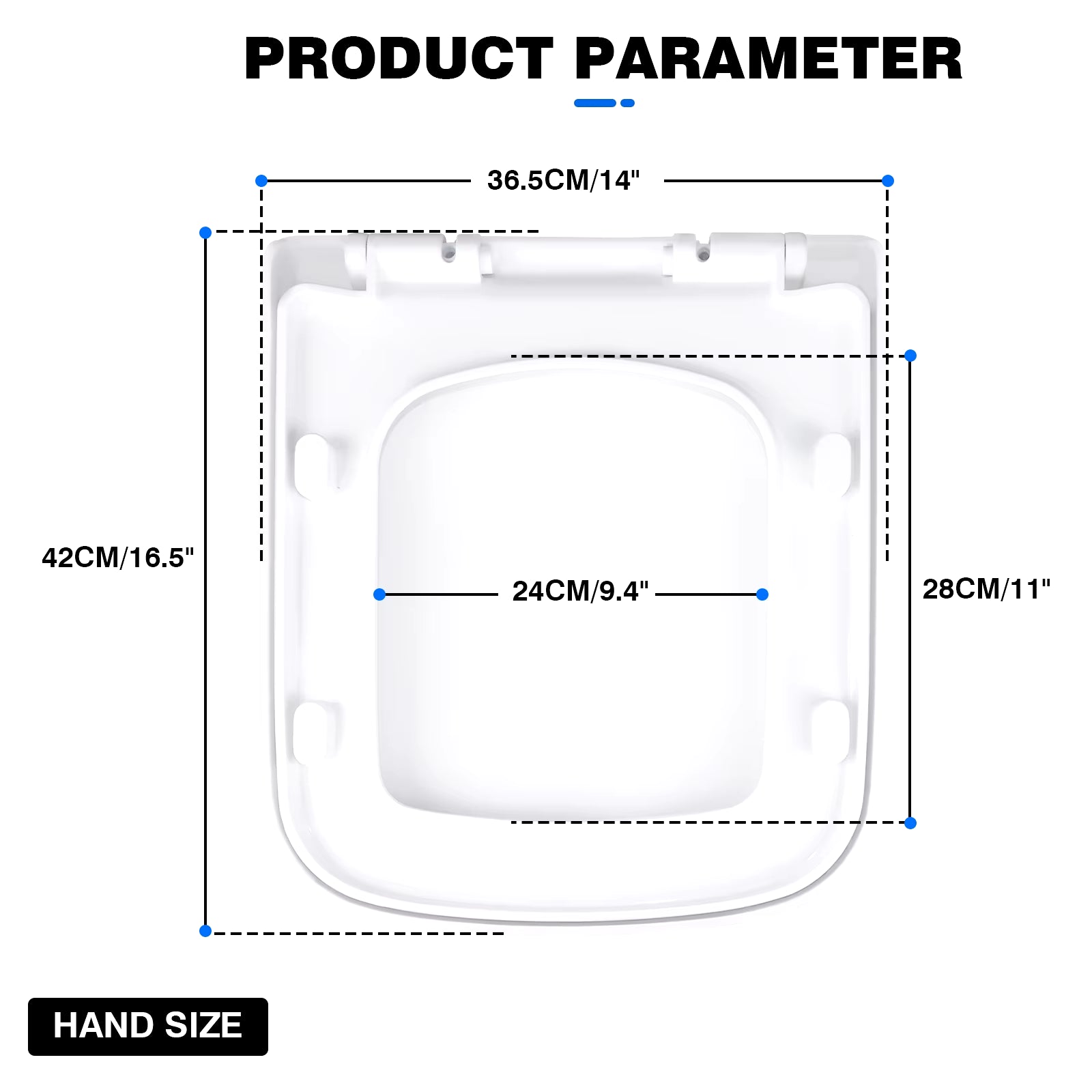 Soft Close White Toilet Seat With Quick Release, Sturdy Duro Plastic Anti-Bacterial Toilet Lid WC Seat