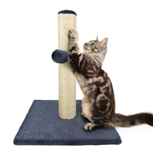 Cat Scratching Post, 90Cm Cat Tree for Indoor Cats Stable Cat Tower for Climbing Playing and Relaxation, Grey-34 X 34 X 40Cm